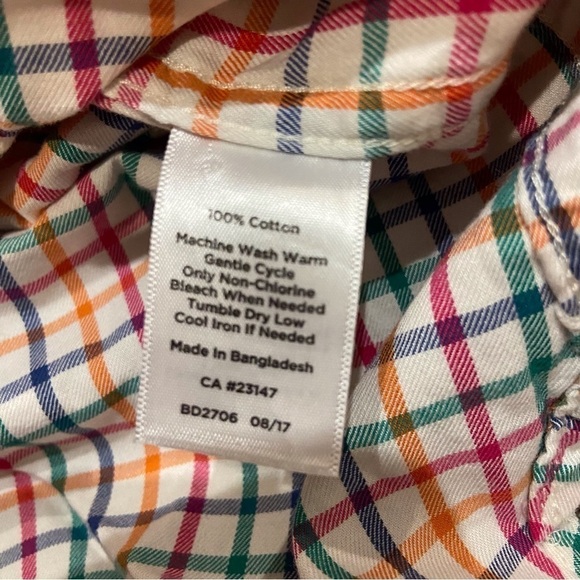 Talbots Woman 3X classic cotton shirt plus size Check pattern - Picture 7 of 11
